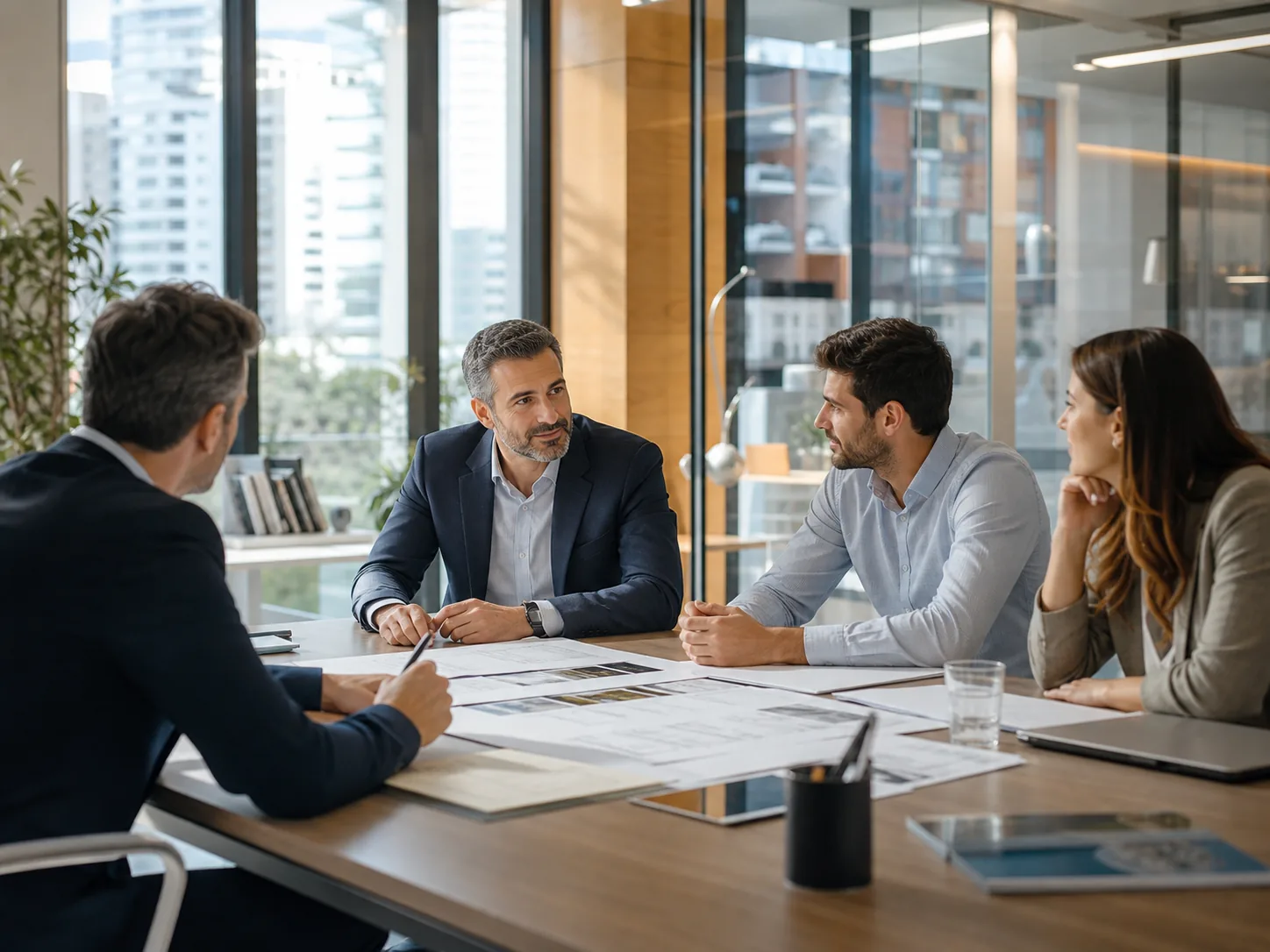 Reunión de consultoría técnica e ingeniería industrial